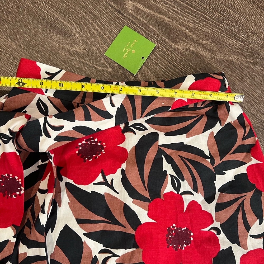 NWT kate spade new york Poppy Field Wrap Skirt - Picture 6 of 9